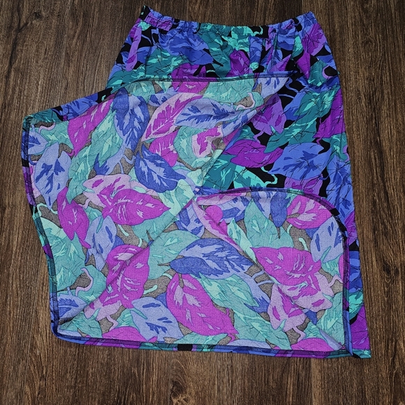 VTG Jantzen Multicolor Floral Patterned Swim Skirt Sz M, Vacation, Retro,Beach - Picture 5 of 9